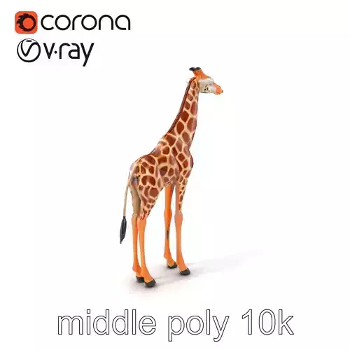 Kordofan Giraffe Realistic Skin Textures model pack