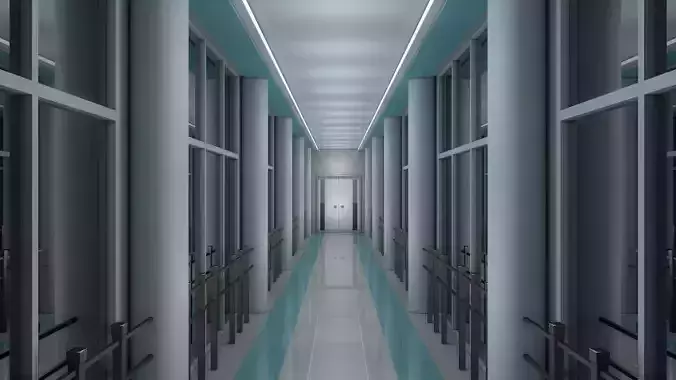 Futuristic Interior 3D model