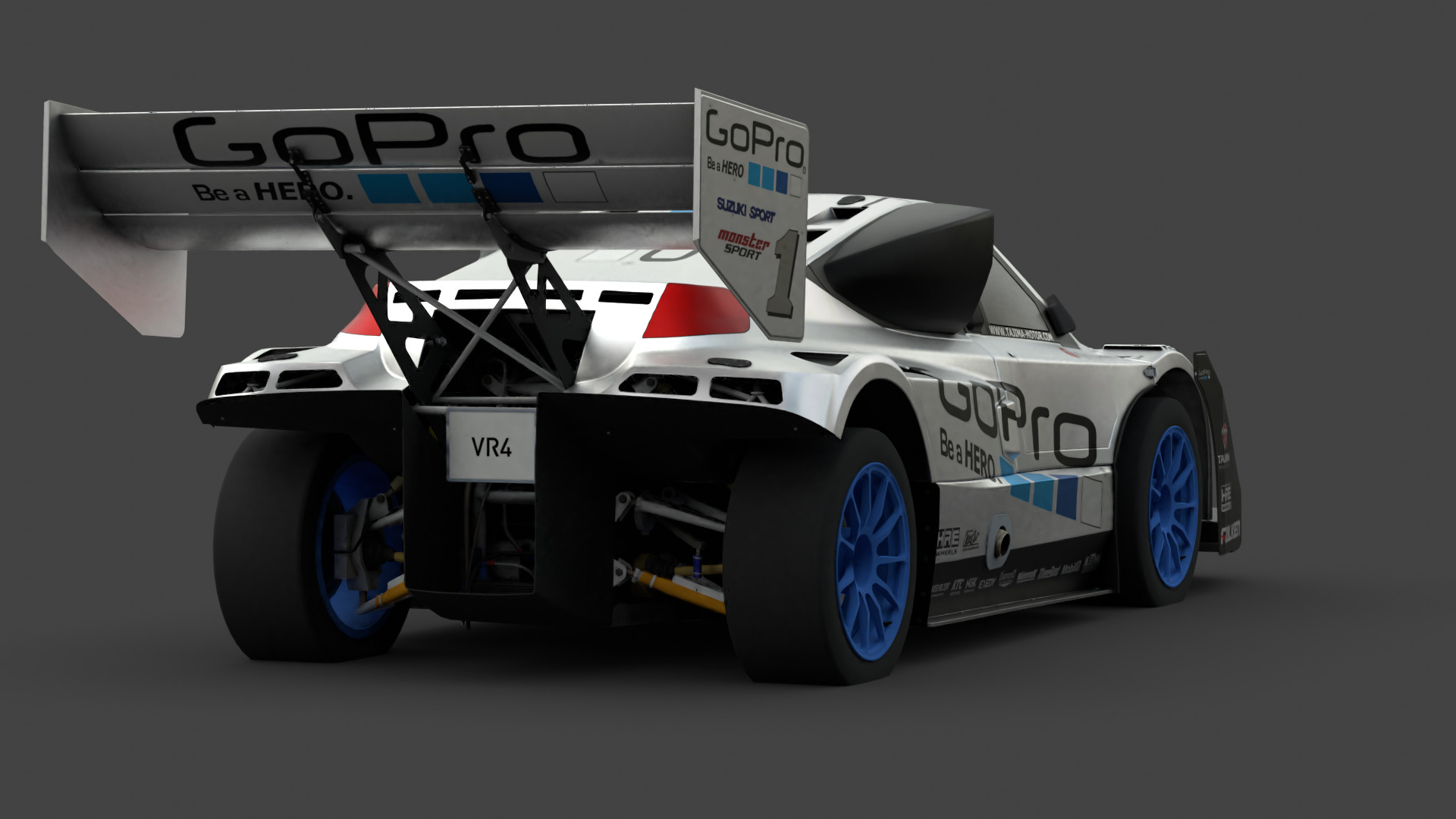 Suzuki SX4 Pikes Peak Special 3D Model High-Quality Low-poly 3D model_3