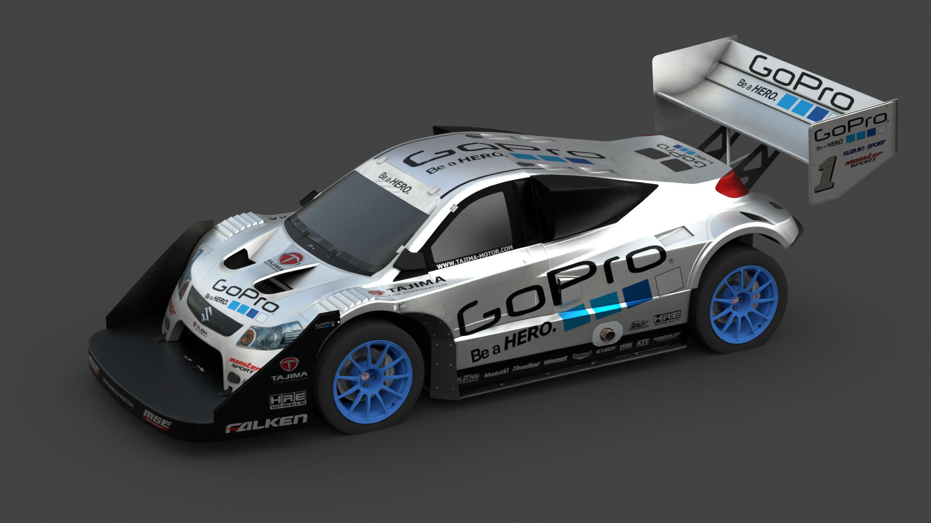 Suzuki SX4 Pikes Peak Special 3D Model High-Quality Low-poly 3D model_7