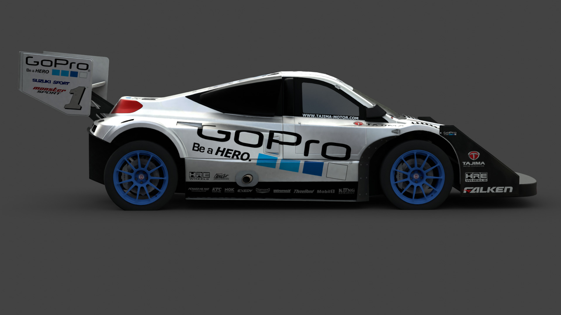 Suzuki SX4 Pikes Peak Special 3D Model High-Quality Low-poly 3D model_4