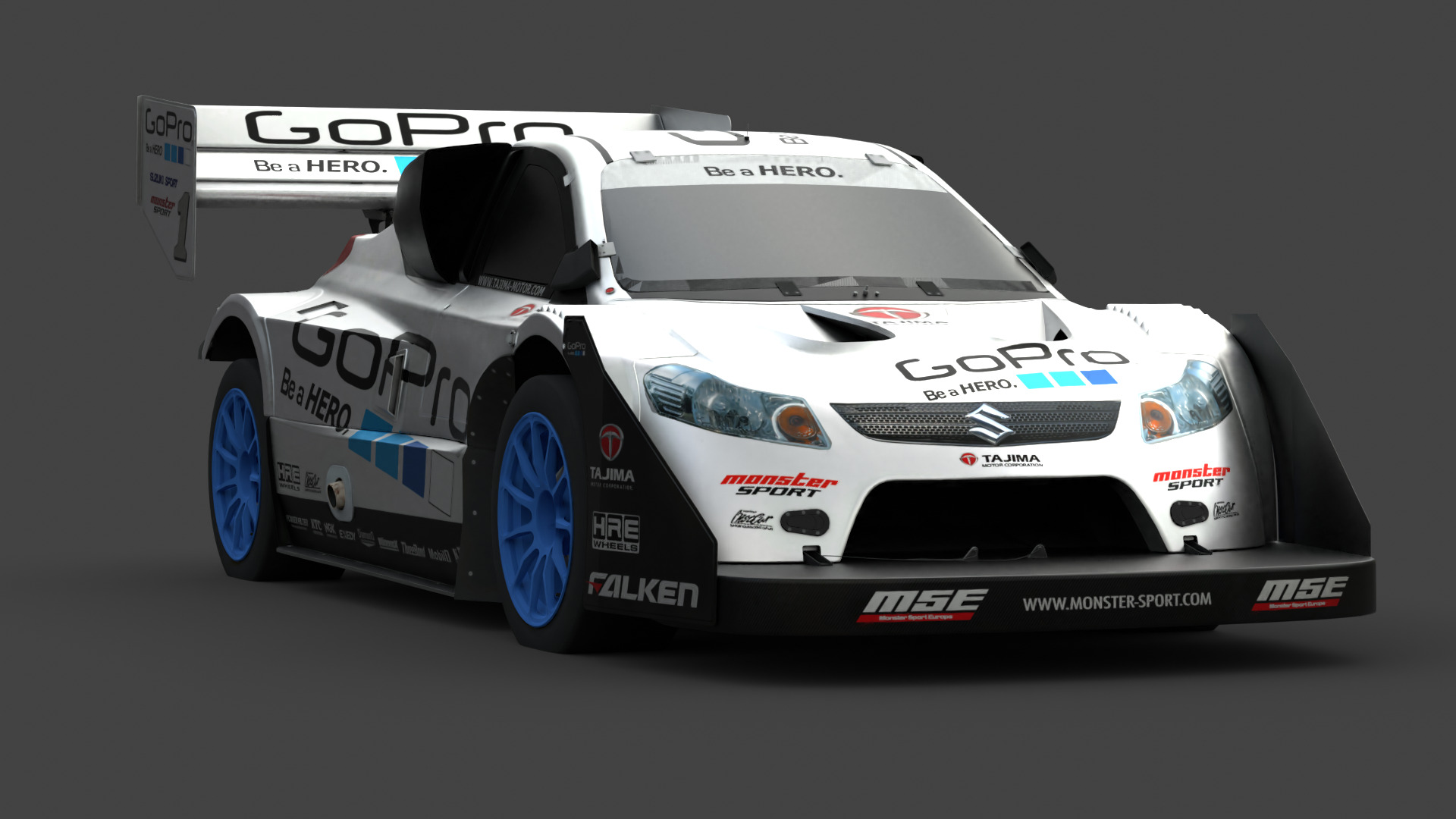 Suzuki SX4 Pikes Peak Special 3D Model High-Quality Low-poly 3D model_5