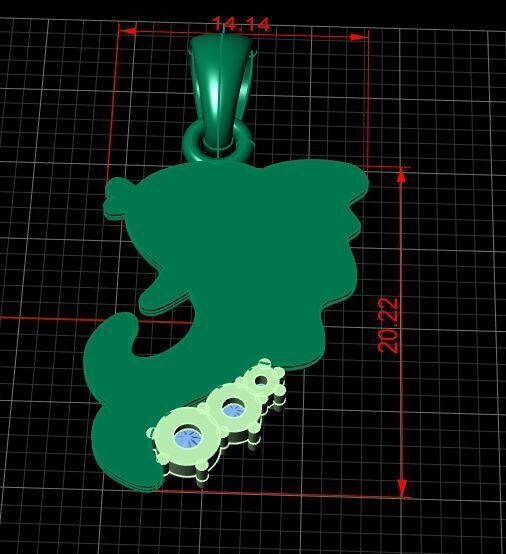 Pendant Fish 3D print model_8