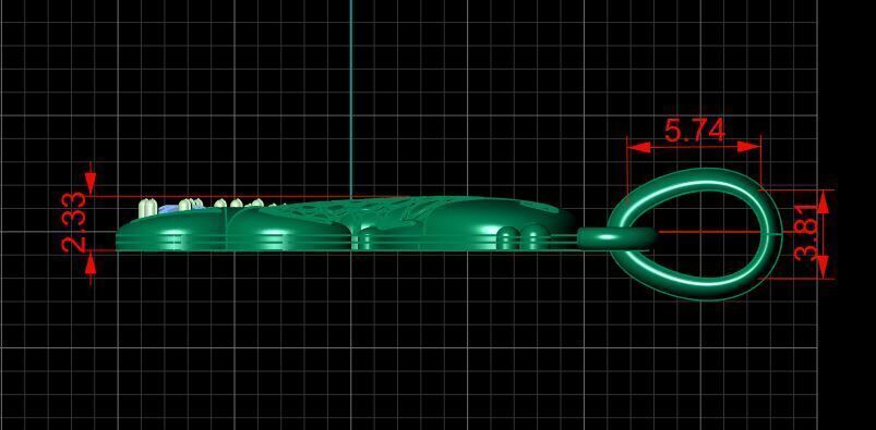 Pendant Fish 3D print model_9