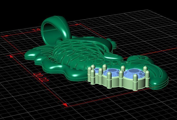 Pendant Fish 3D print model_7