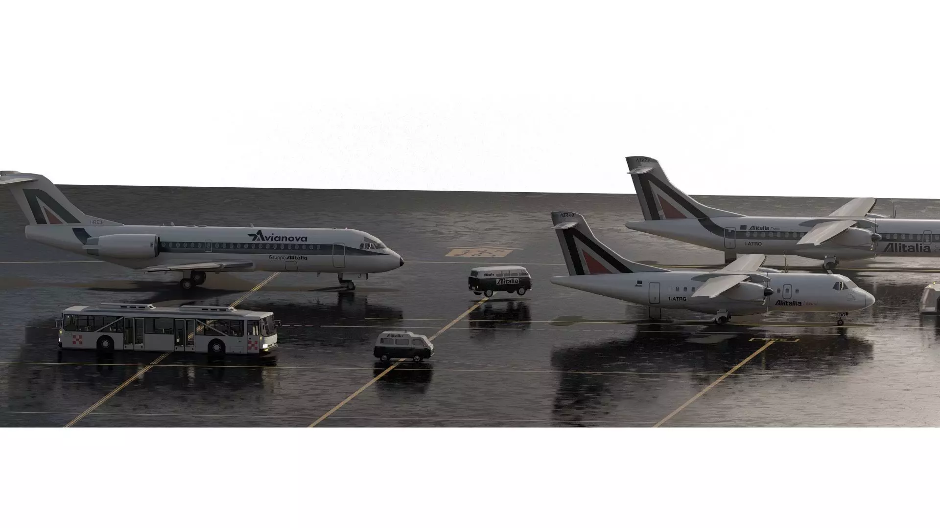 ATR42 ATR72 and FOKKER F70 3D model_0