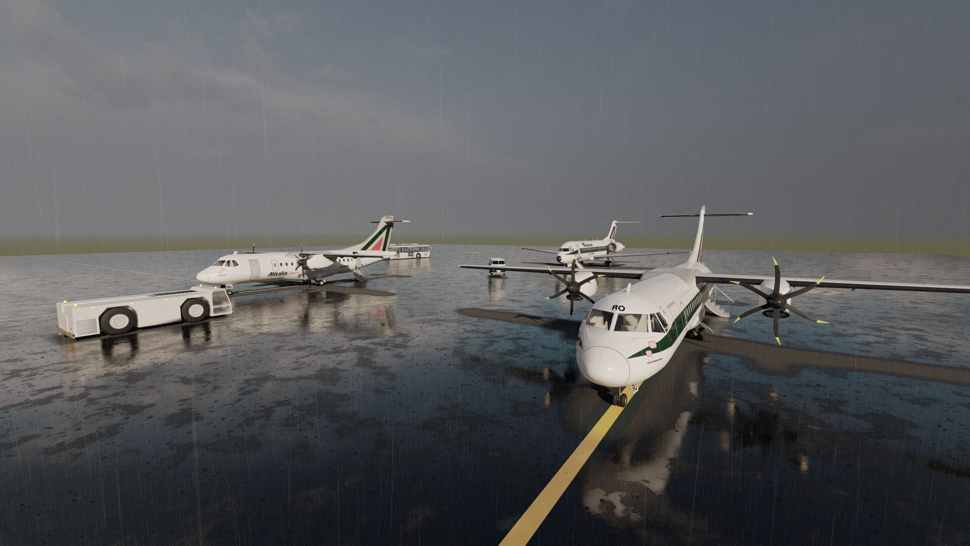 ATR42 ATR72 and FOKKER F70 3D model_7