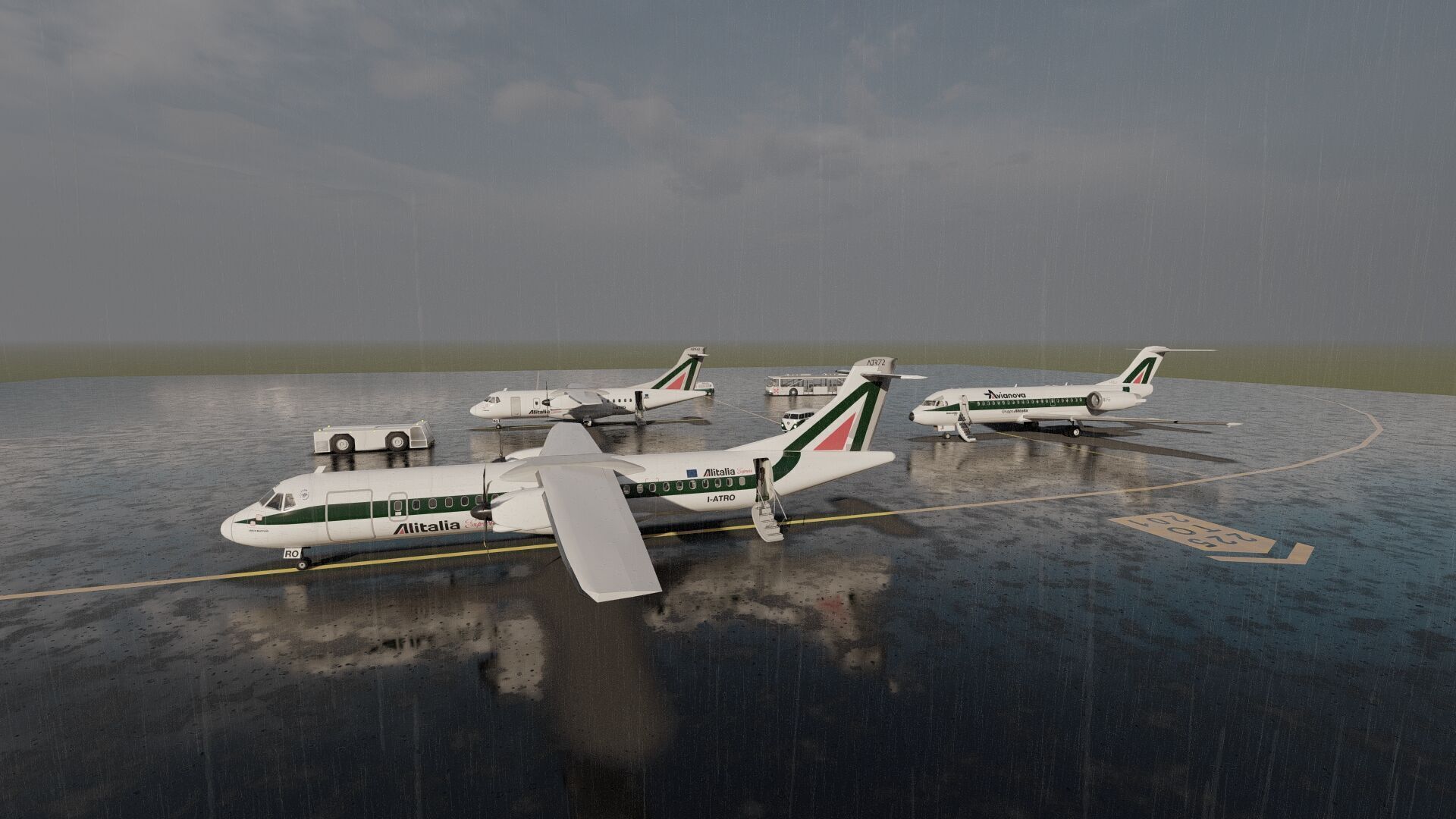 ATR42 ATR72 and FOKKER F70 3D model_6