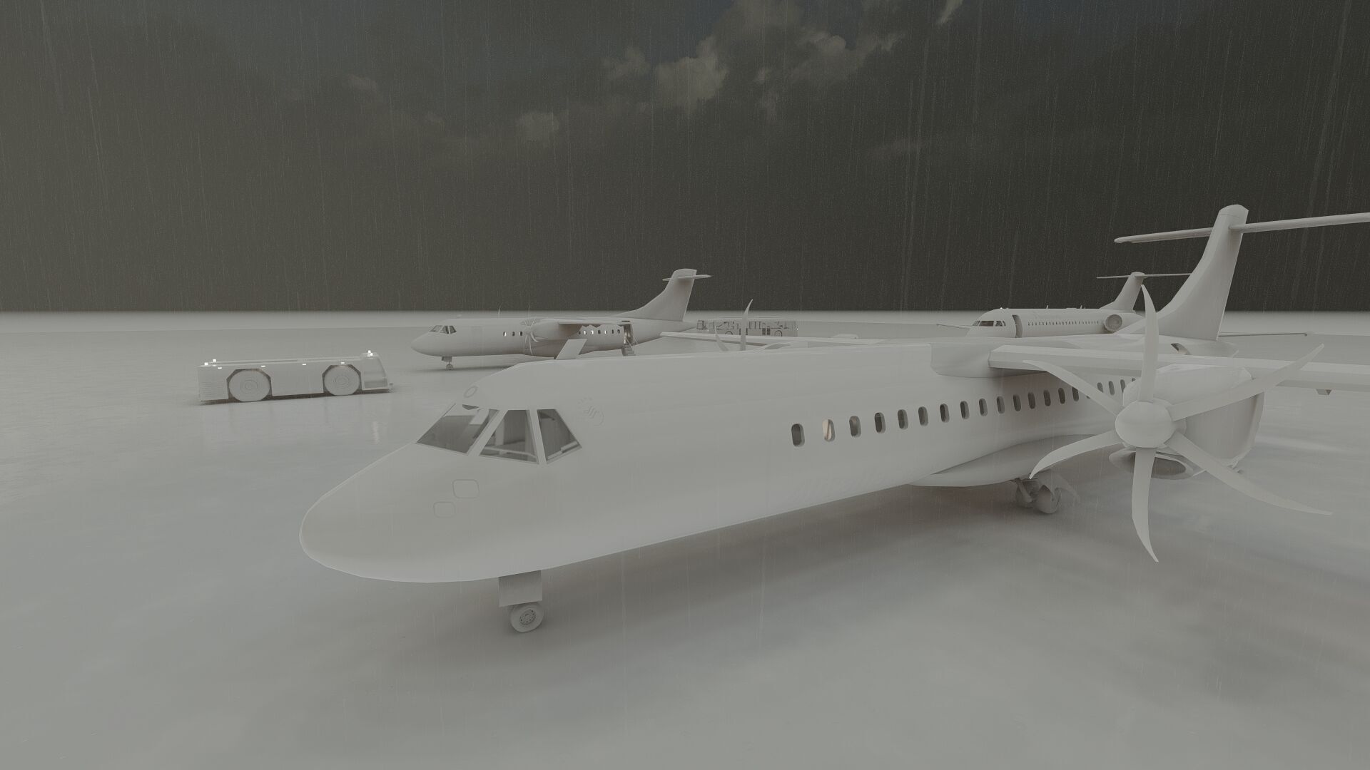 ATR42 ATR72 and FOKKER F70 3D model_32