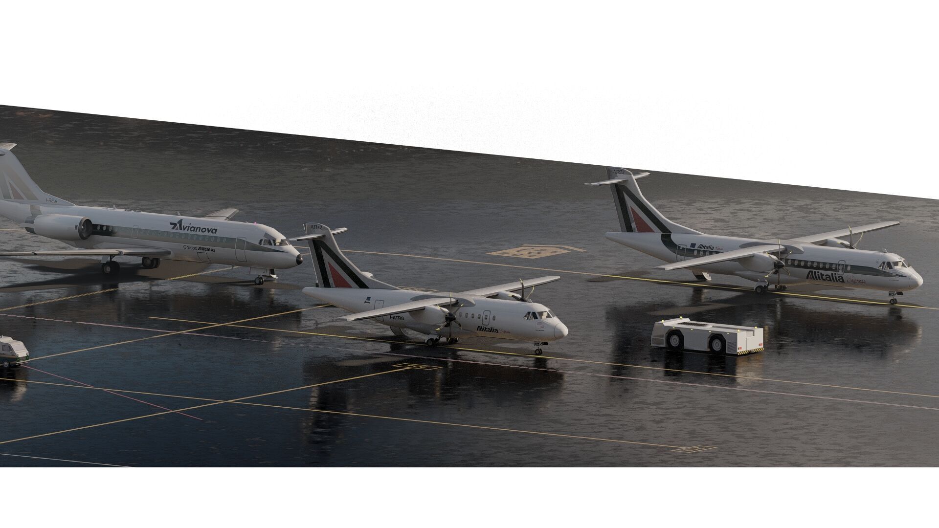 ATR42 ATR72 and FOKKER F70 3D model_1