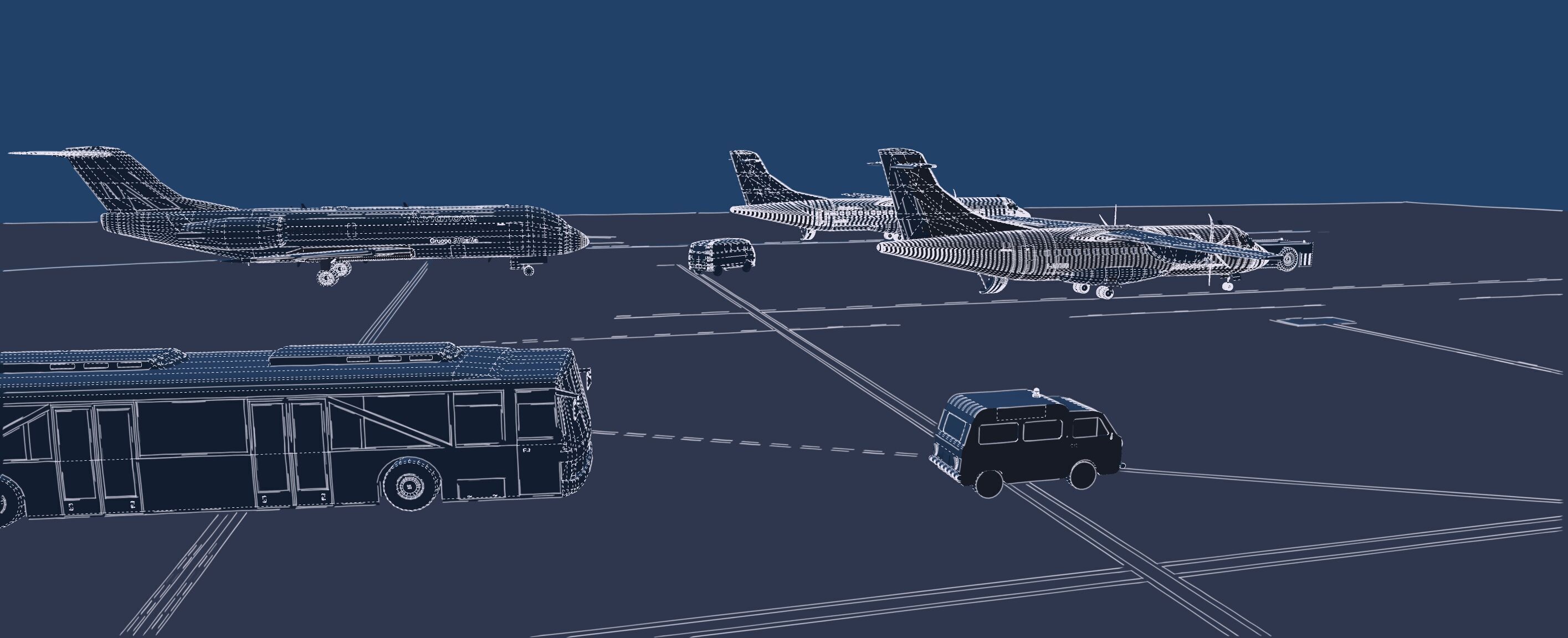 ATR42 ATR72 and FOKKER F70 3D model_42