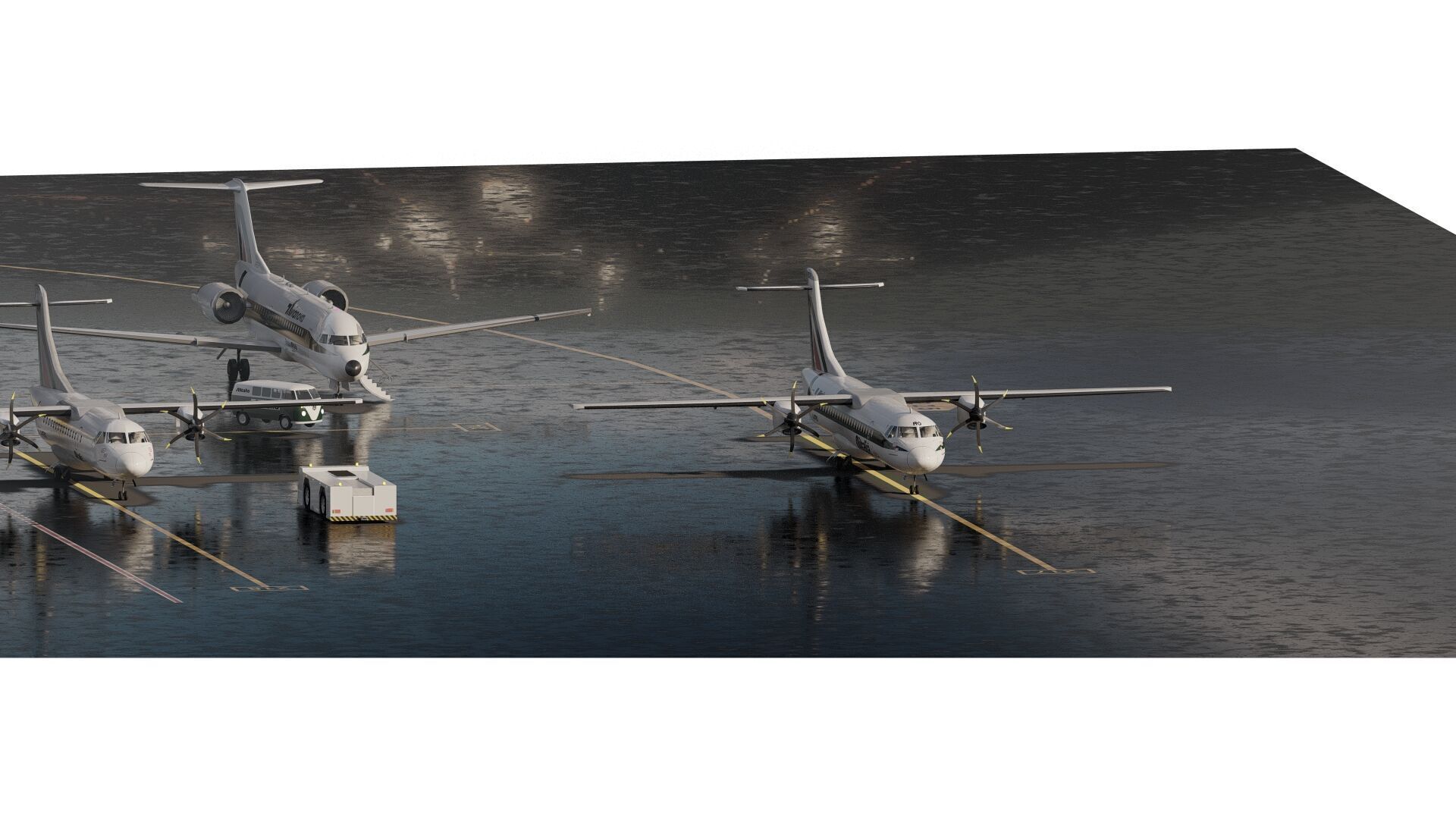 ATR42 ATR72 and FOKKER F70 3D model_2