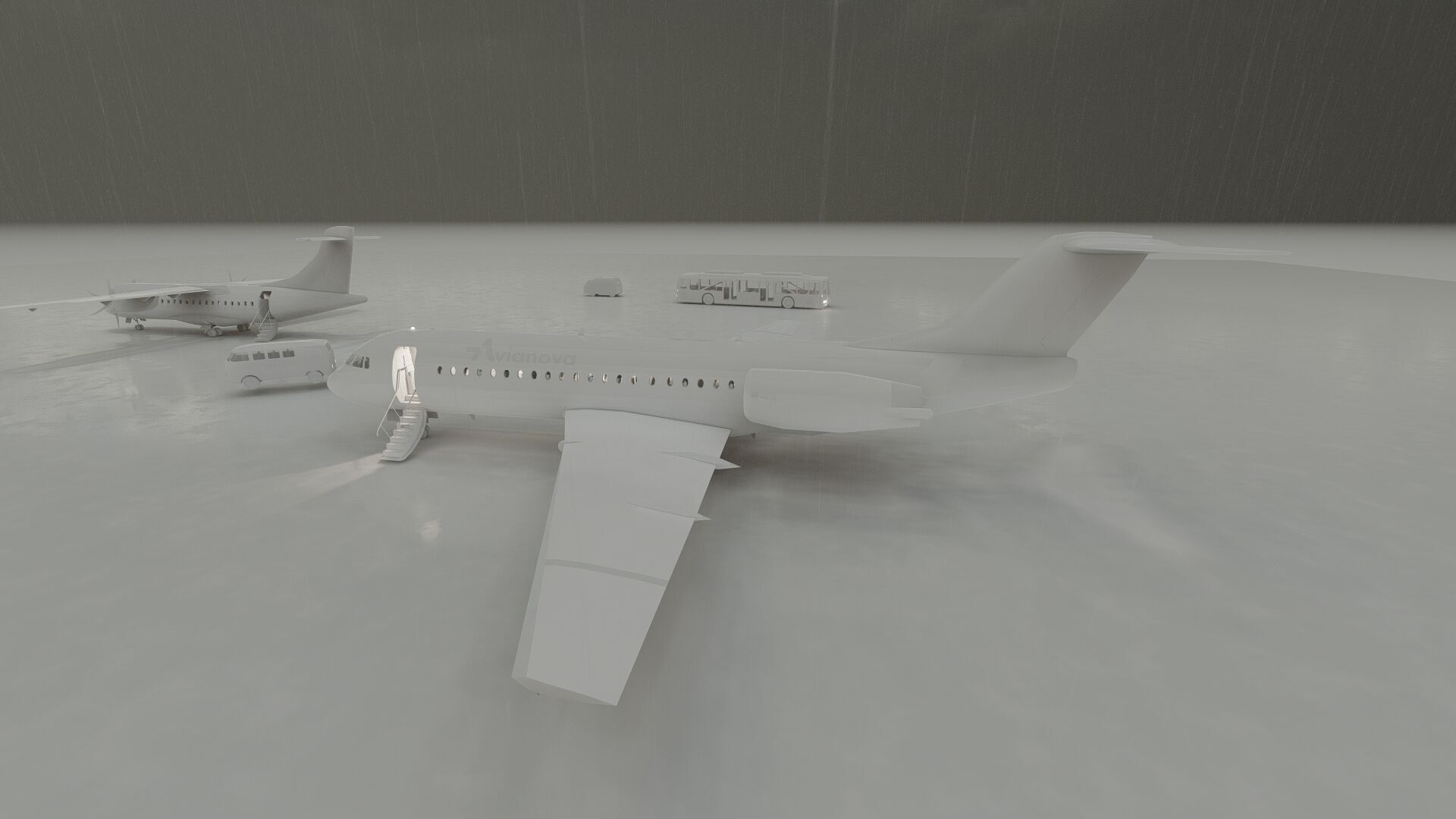 ATR42 ATR72 and FOKKER F70 3D model_30