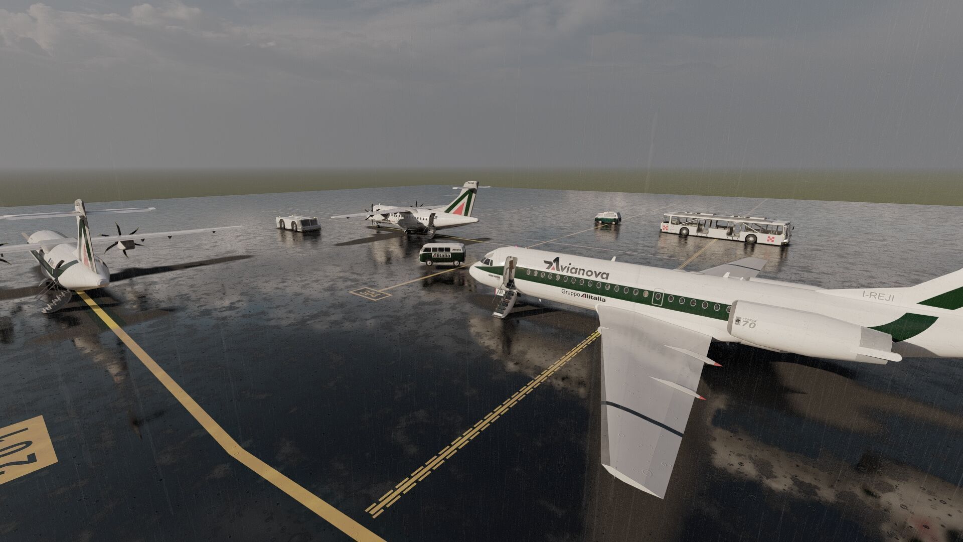 ATR42 ATR72 and FOKKER F70 3D model_8