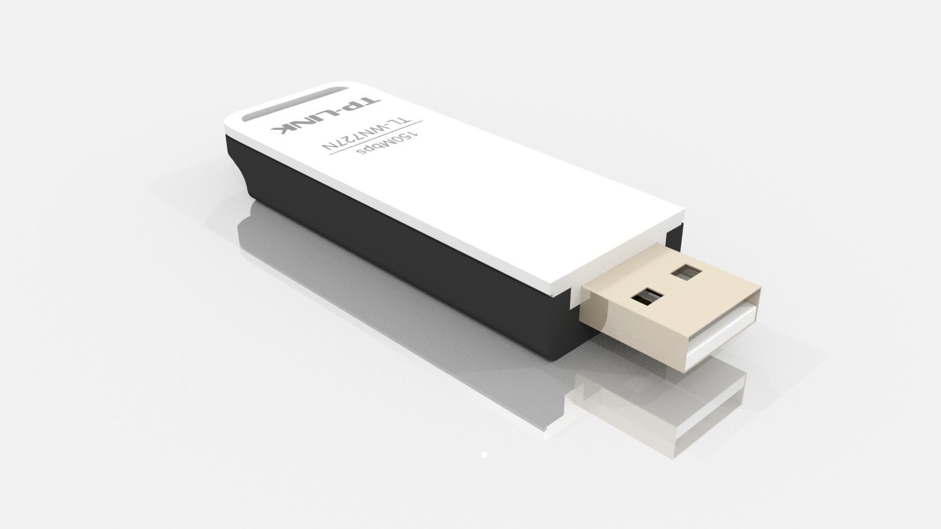 Wireless USB Adapter 3D model_4