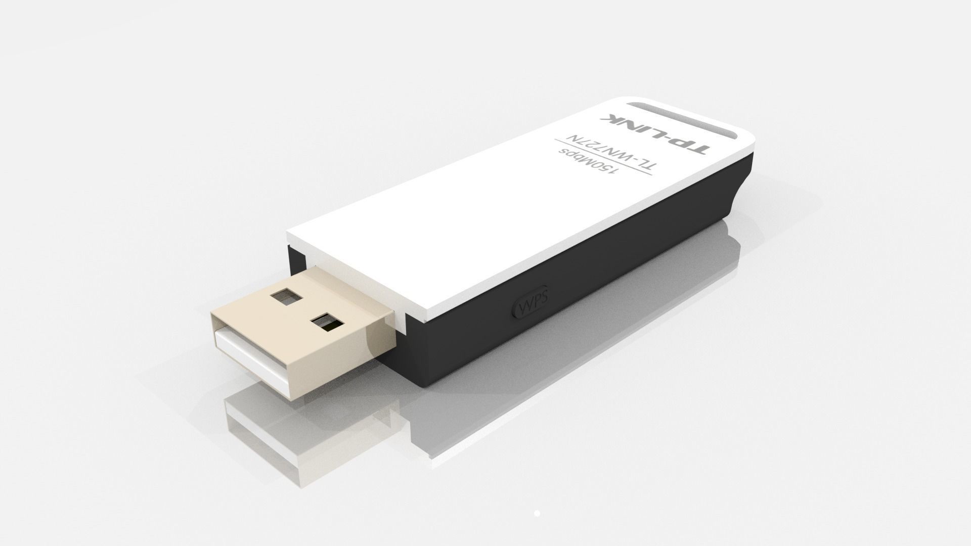 Wireless USB Adapter 3D model_6