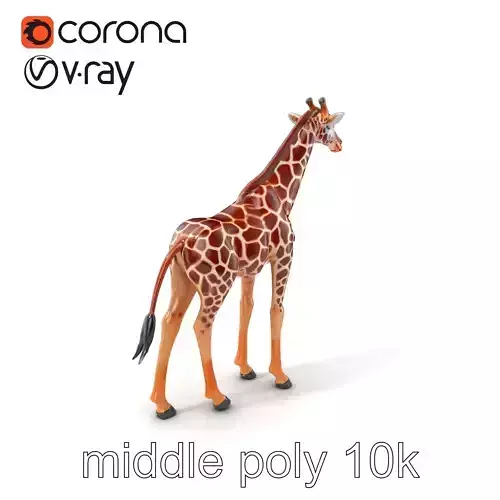 Reticulated Giraffe Detailed Skin Texture model pack