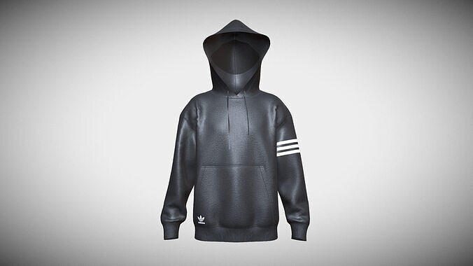 Adidas Adicolor Neuclassics Hoodie In Low Poly Low-poly 3D model
