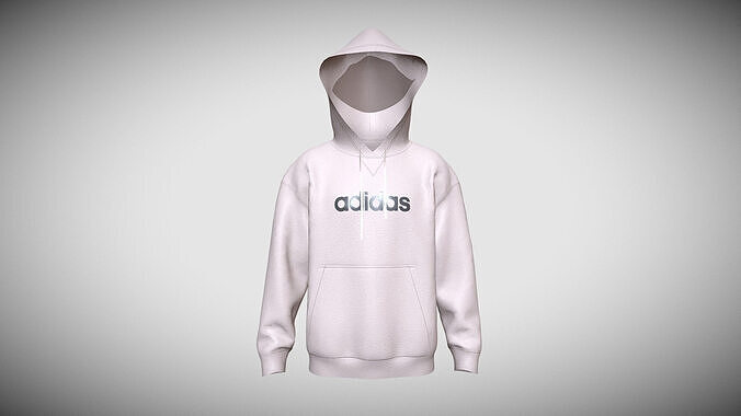 Adidas All-SZN Fleece Graphic Hoodie In Low Poly Low-poly 3D model