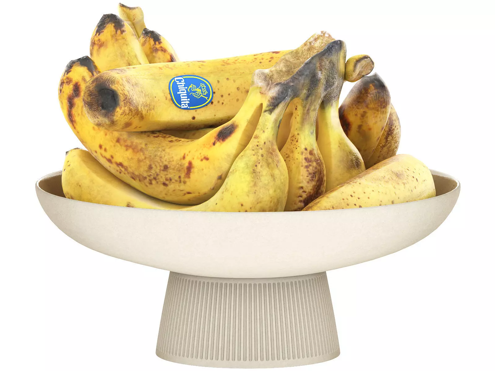 bowl of bananas fruit 3D model