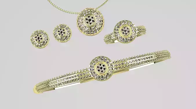 Woman diamond set 