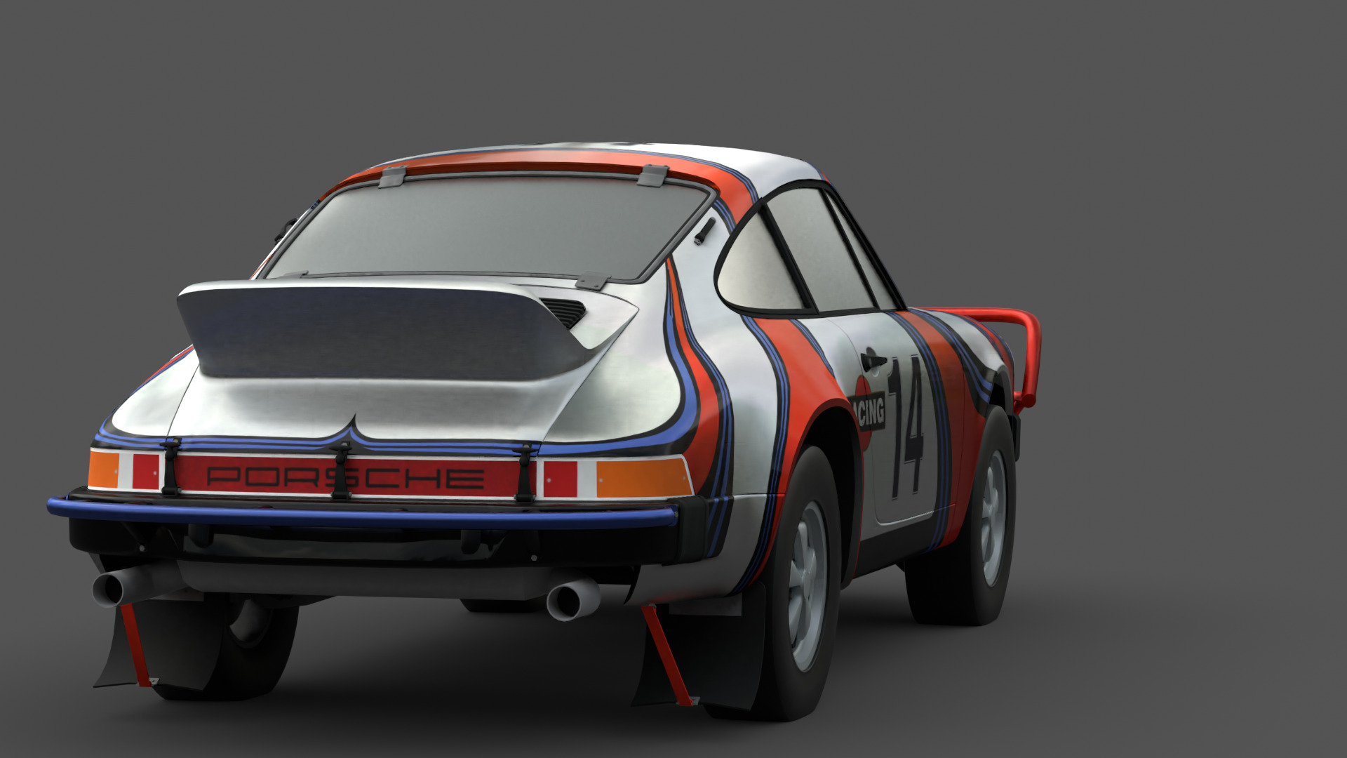 1978 Porsche 911 SC Safari 3D Model Low-poly 3D model_3