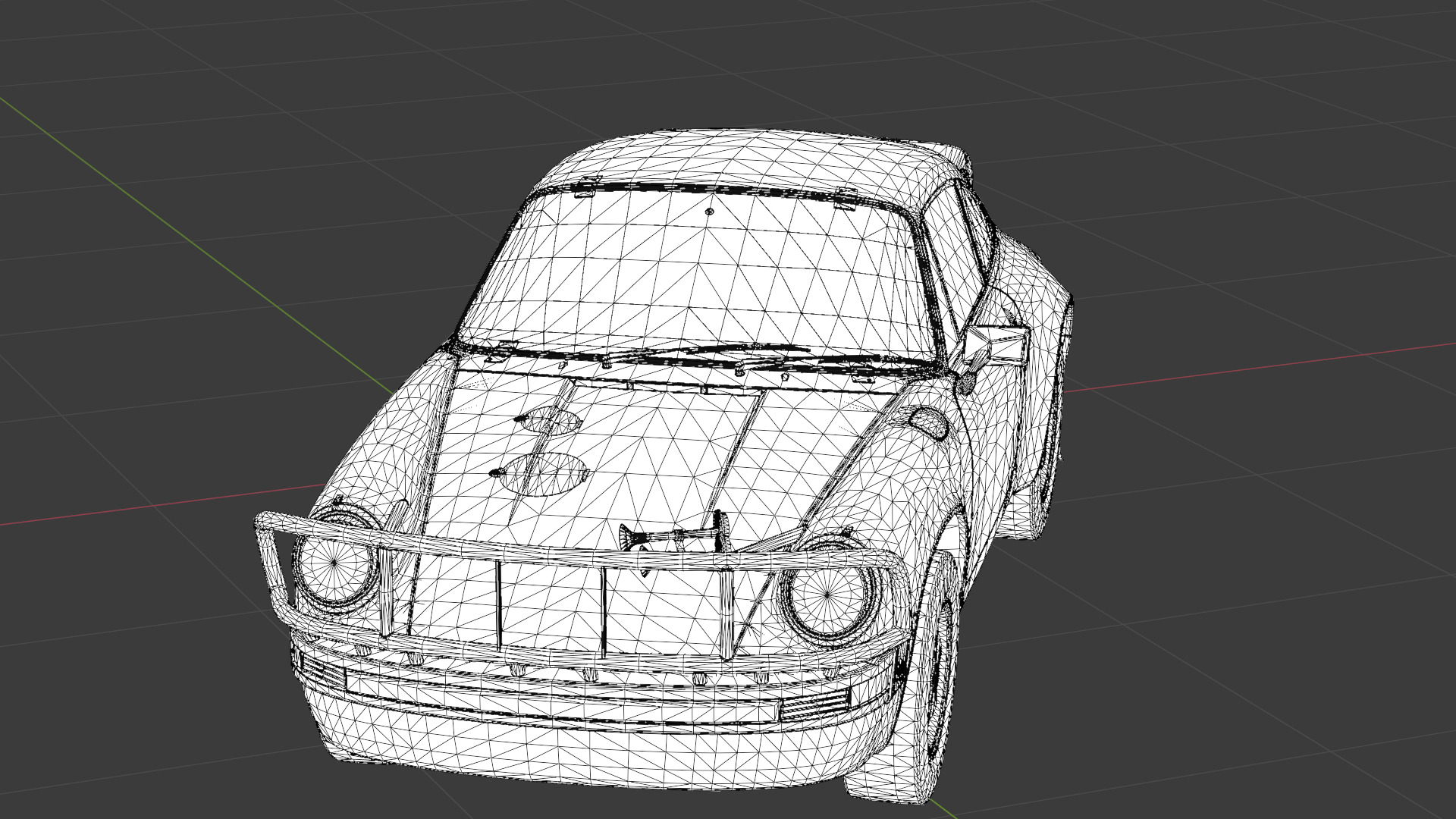 1978 Porsche 911 SC Safari 3D Model Low-poly 3D model_18