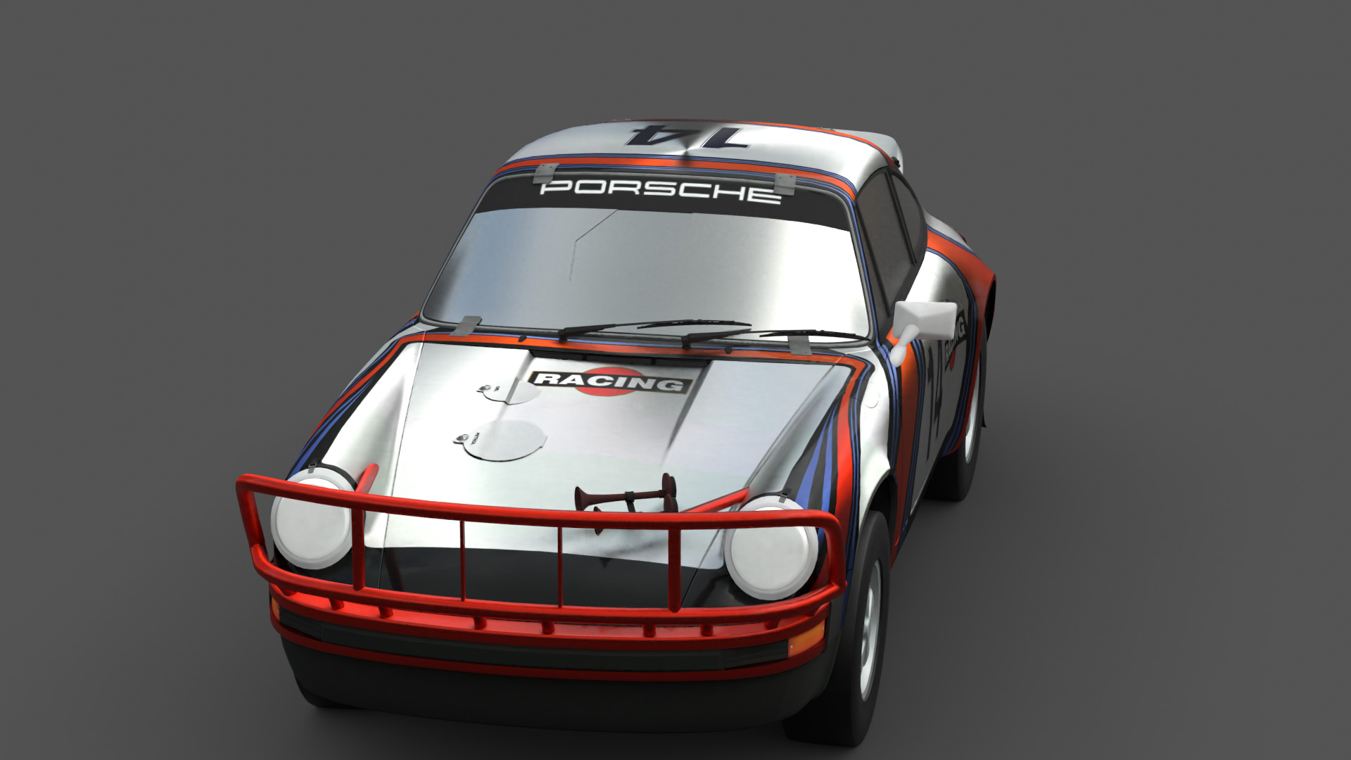 1978 Porsche 911 SC Safari 3D Model Low-poly 3D model_6