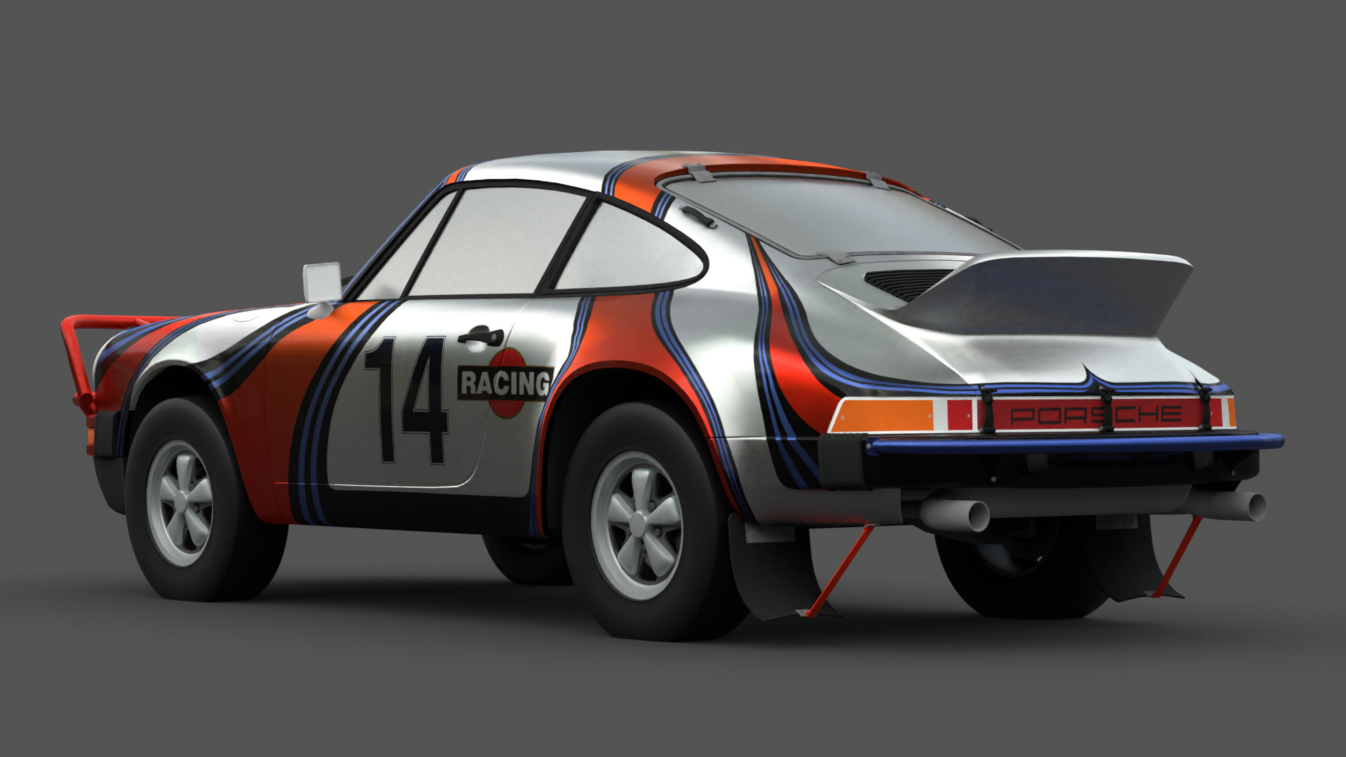 1978 Porsche 911 SC Safari 3D Model Low-poly 3D model_2