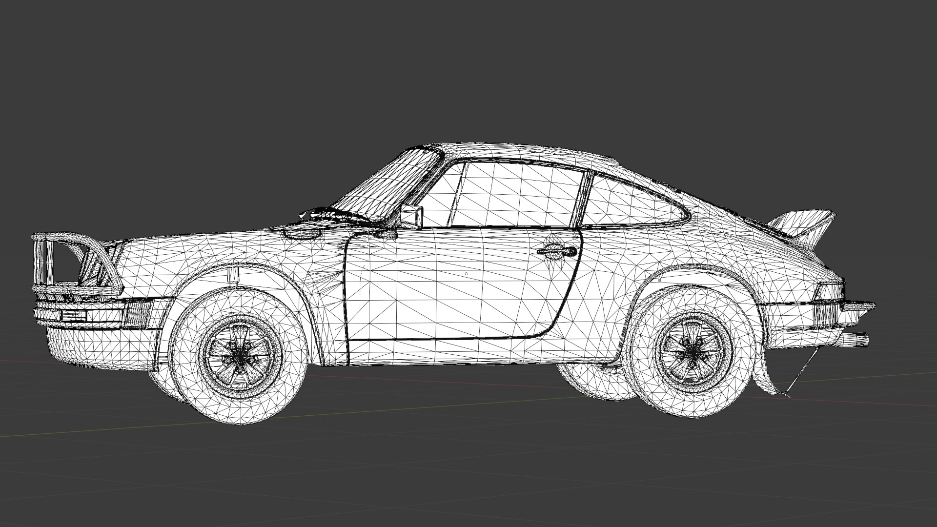 1978 Porsche 911 SC Safari 3D Model Low-poly 3D model_13