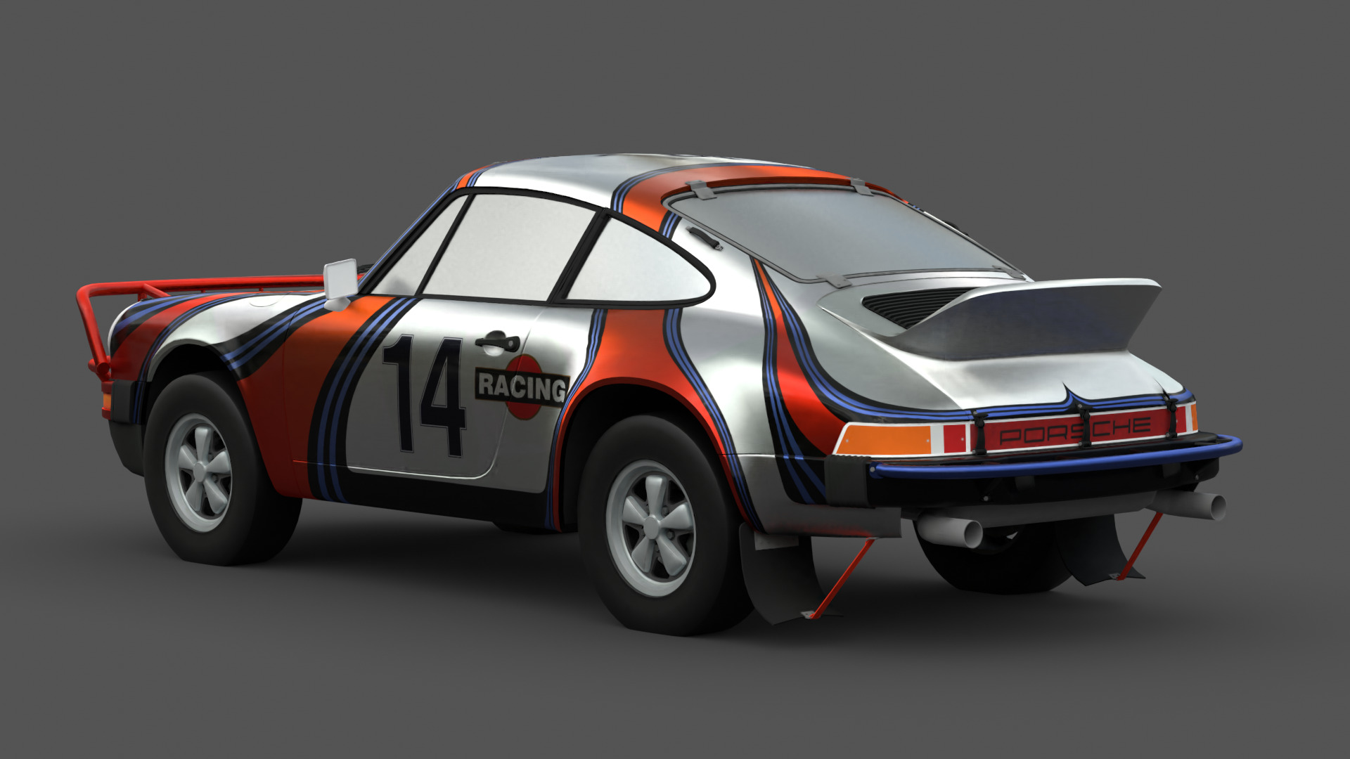 1978 Porsche 911 SC Safari 3D Model Low-poly 3D model_8