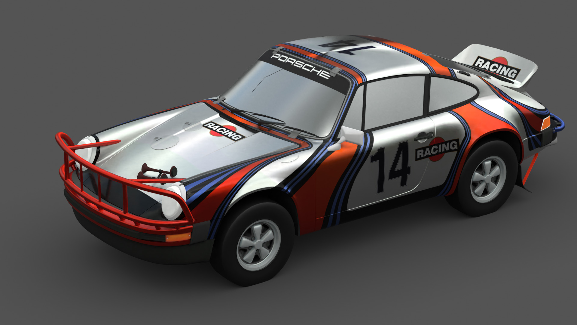 1978 Porsche 911 SC Safari 3D Model Low-poly 3D model_7