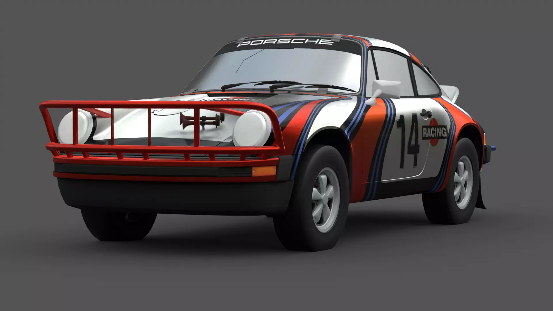 1978 Porsche 911 SC Safari 3D Model Low-poly 3D model_0