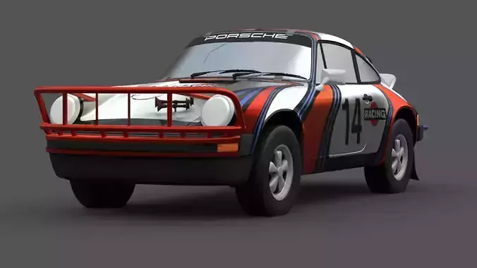 1978 Porsche 911 SC Safari 3D Model Low-poly 3D model 1978 Porsche 911 SC Safari 3D Model Low-poly 3D model