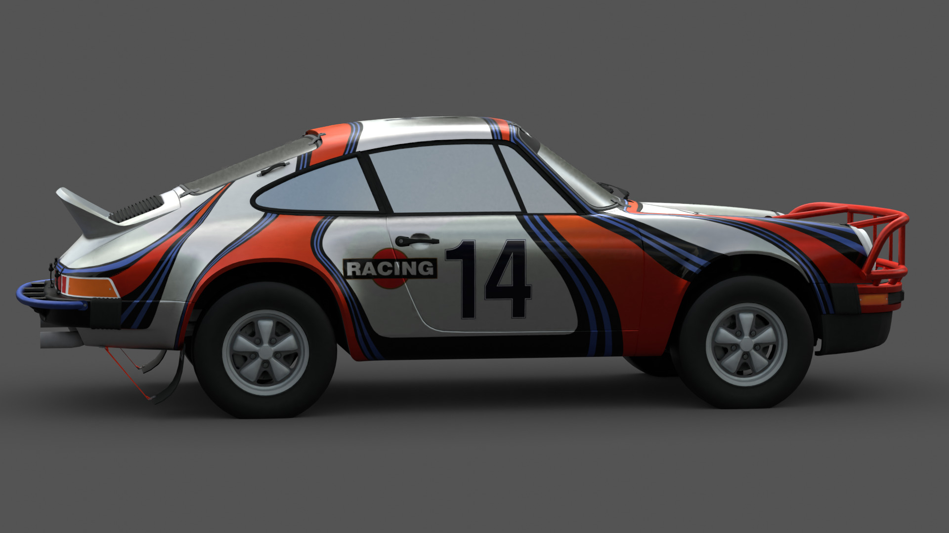 1978 Porsche 911 SC Safari 3D Model Low-poly 3D model_4