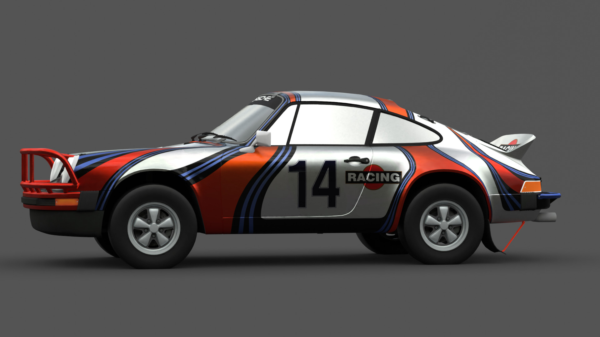 1978 Porsche 911 SC Safari 3D Model Low-poly 3D model_1