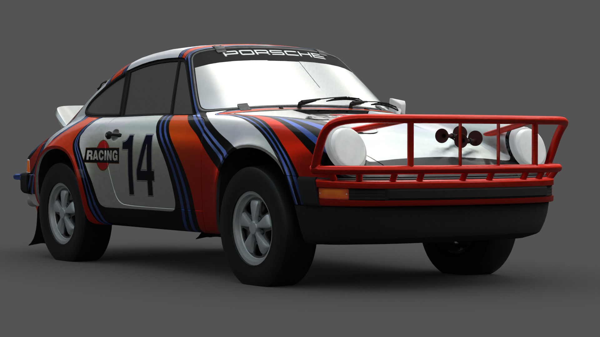 1978 Porsche 911 SC Safari 3D Model Low-poly 3D model_5