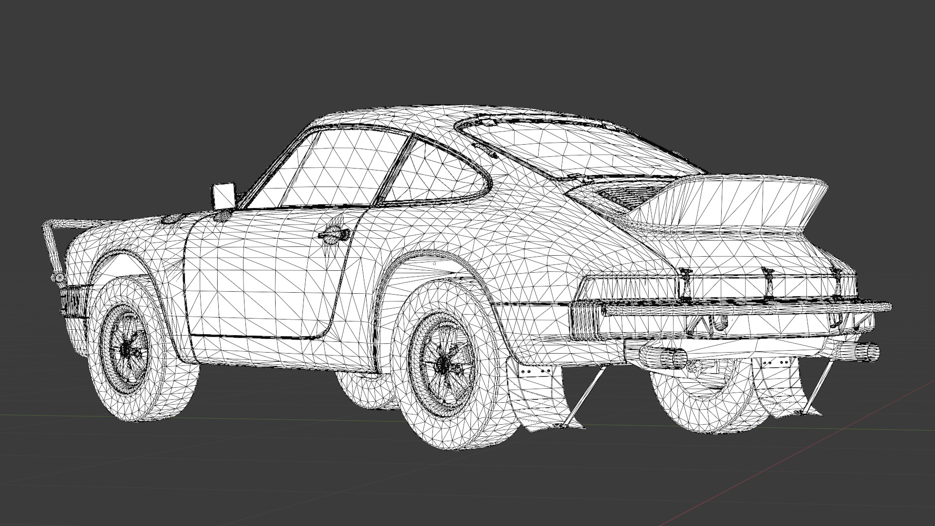 1978 Porsche 911 SC Safari 3D Model Low-poly 3D model_14