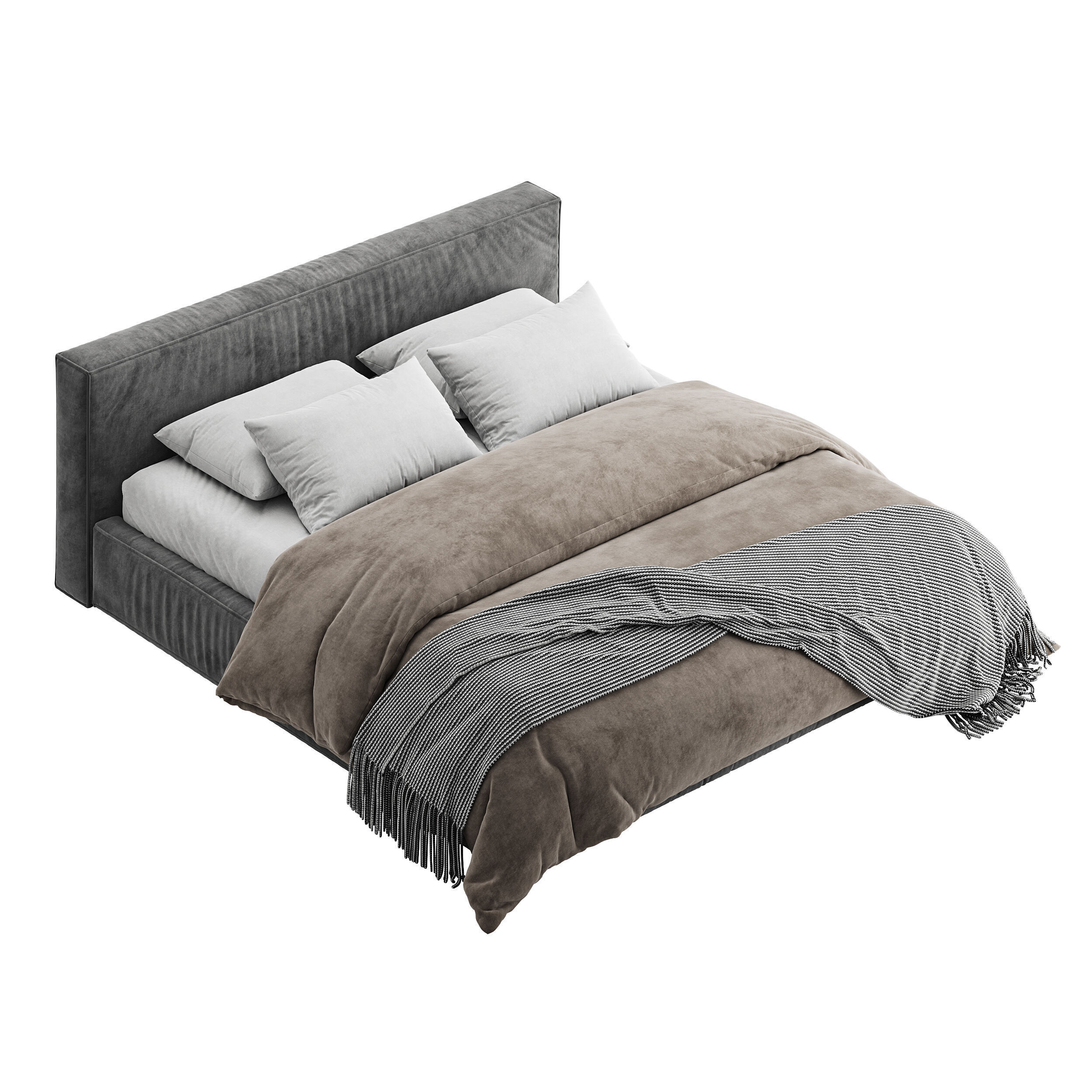 Jupiter slim BED 3D model_5