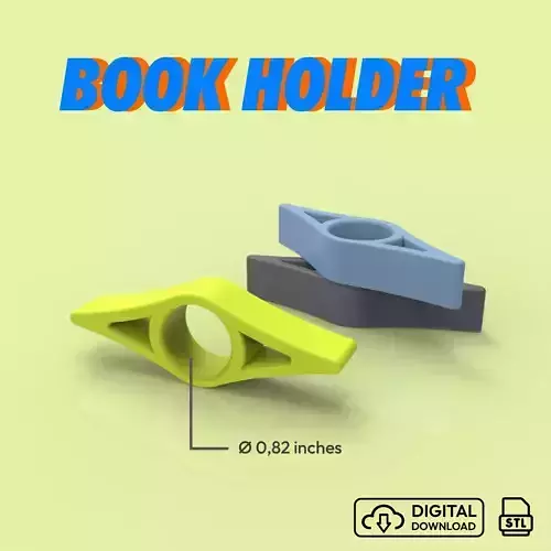 Book Page Holder - BookMark 3D STL File - Comfortable Reading 3D print model
