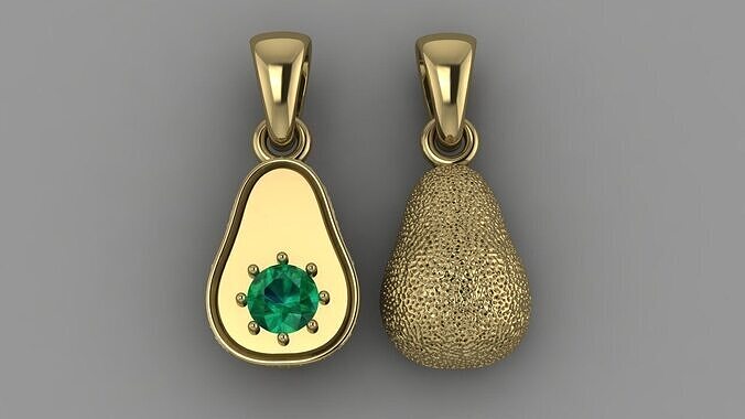 Pendant Avocado 3D print model