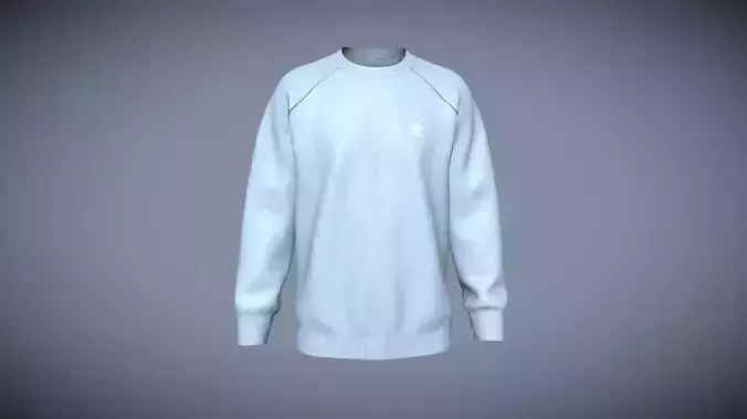 Adidas Trefoil Essentials Crewneck Sweatshirt In Low Poly
