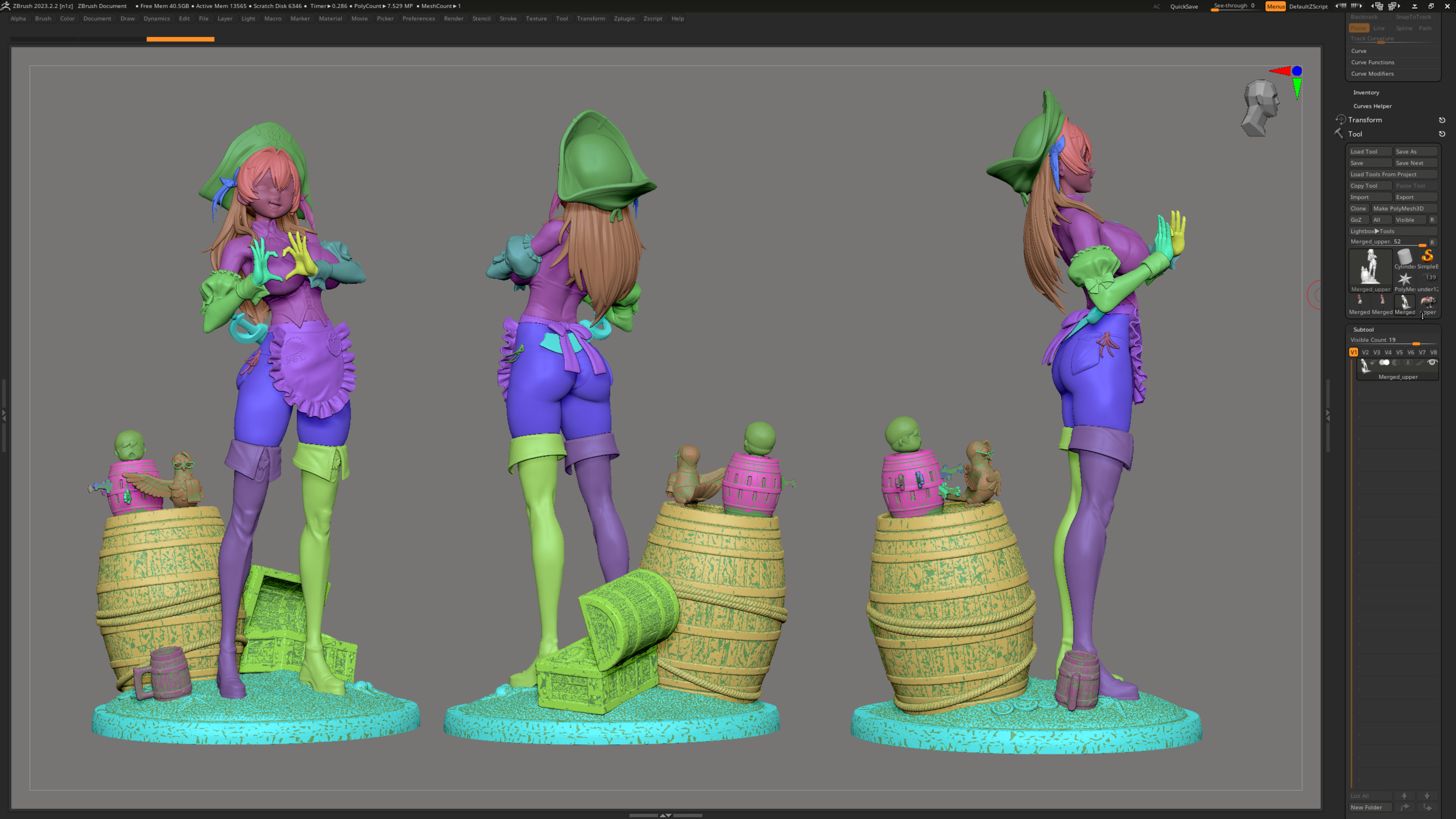 NIKKE MAST ROMANTIC MAID 3D print model_3