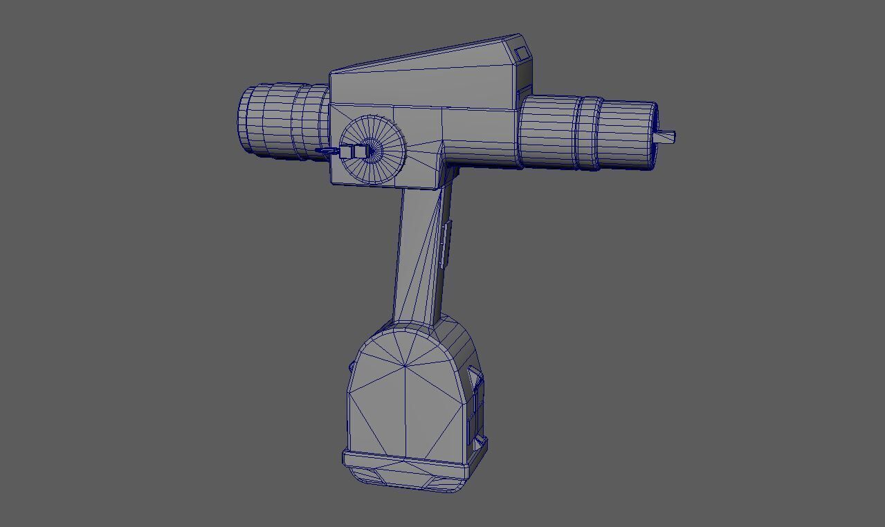 Nasa Pistol Grip Tool low poly Low-poly 3D model_5