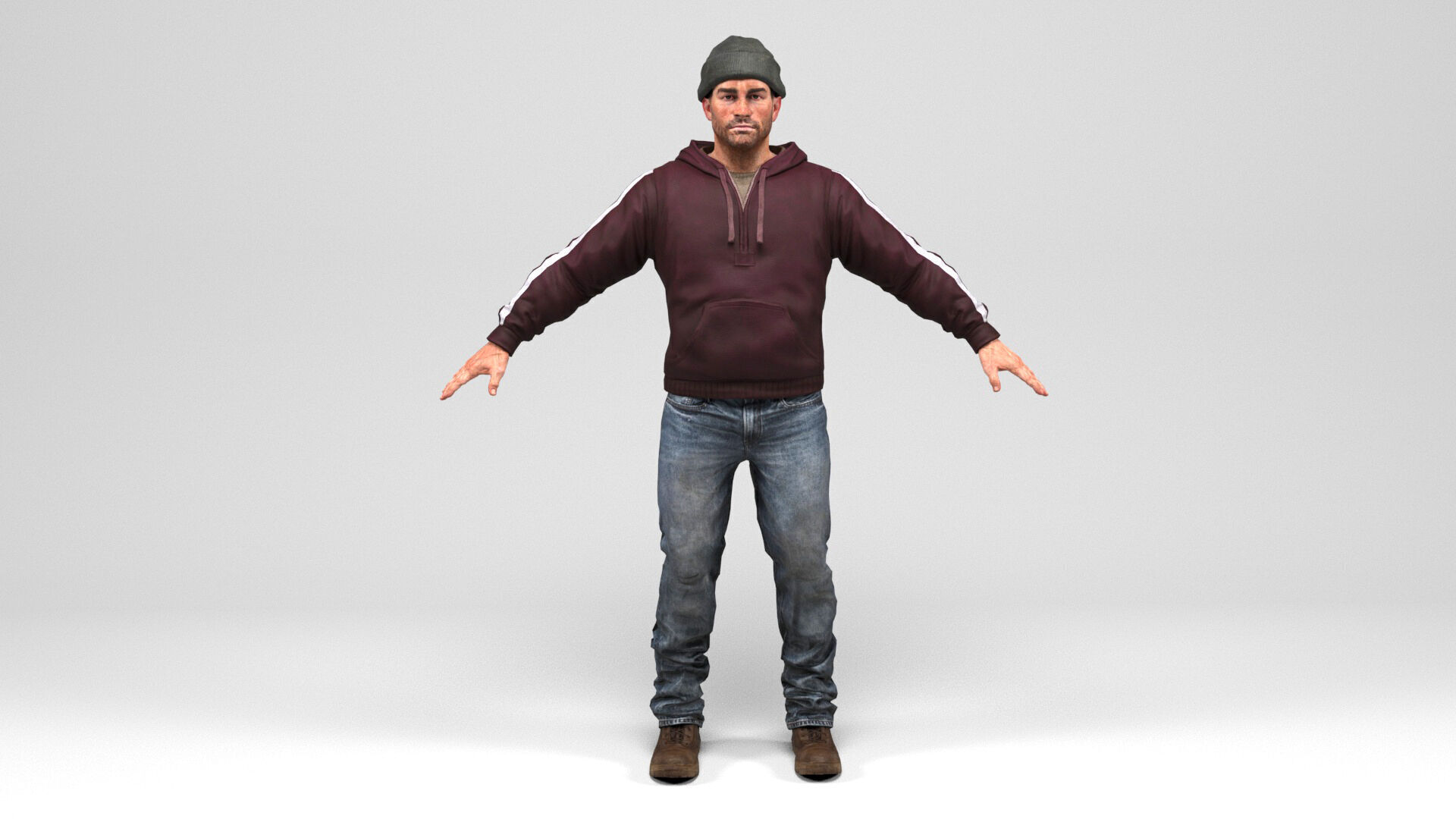 Man 3 Collection Low-poly 3D model_2