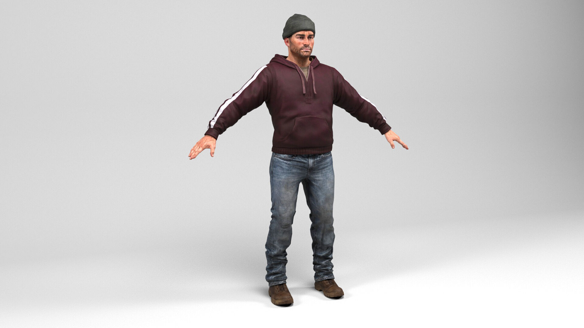 Man 3 Collection Low-poly 3D model_1