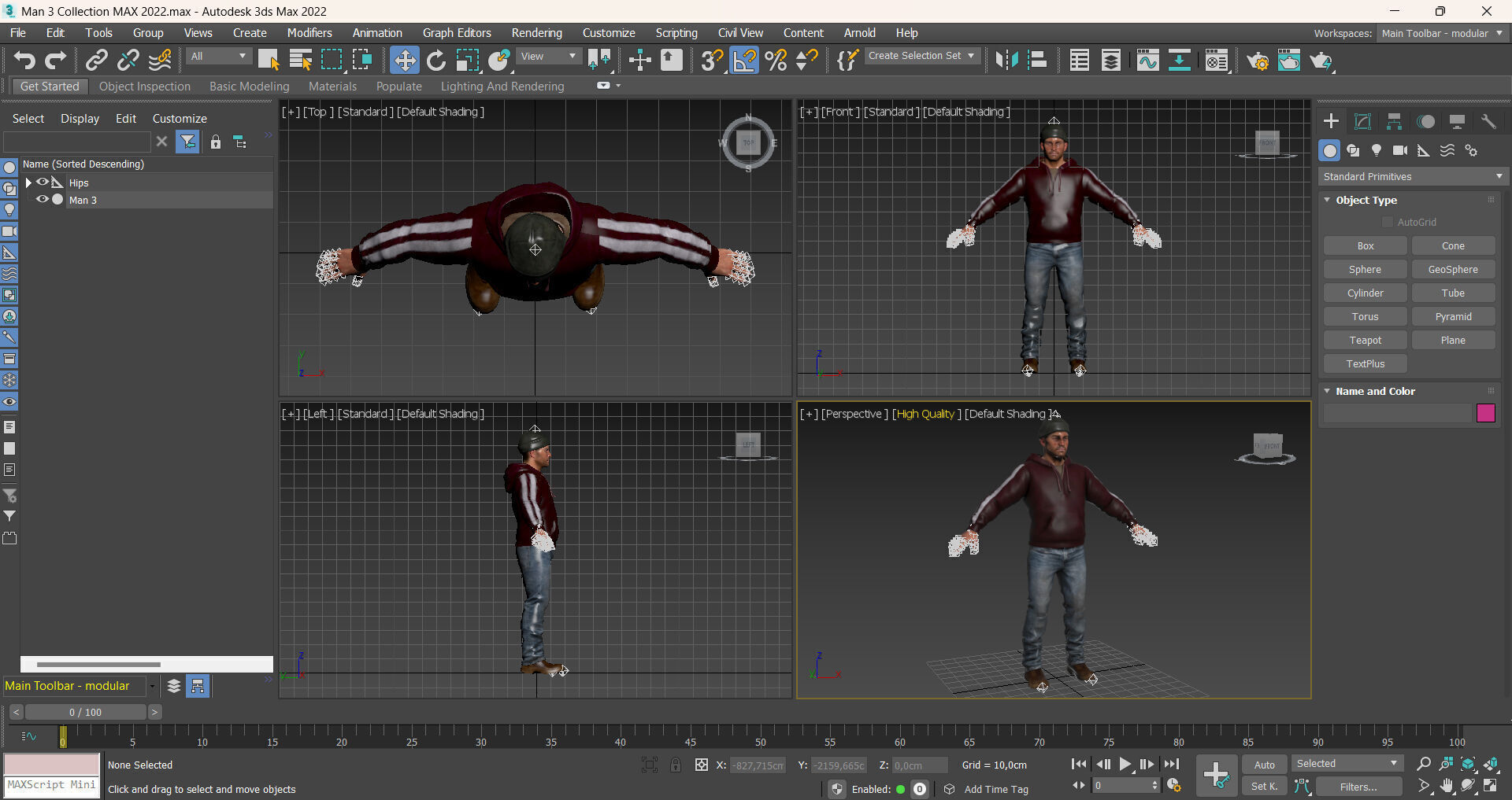 Man 3 Collection Low-poly 3D model_13