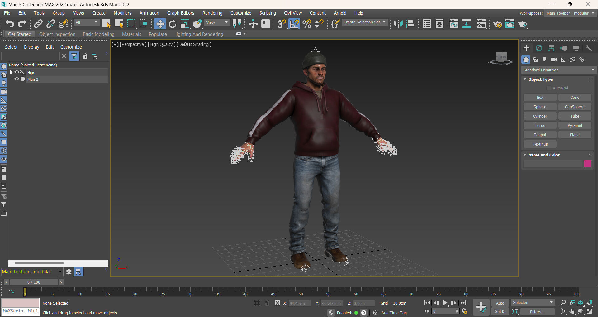 Man 3 Collection Low-poly 3D model_14