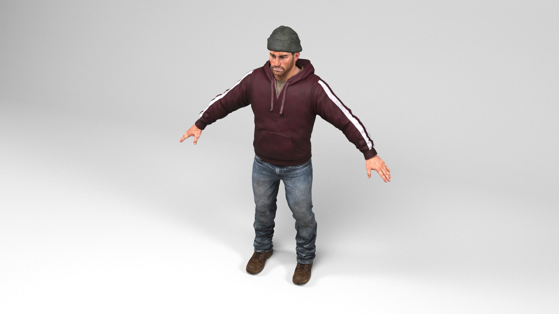 Man 3 Collection Low-poly 3D model_6