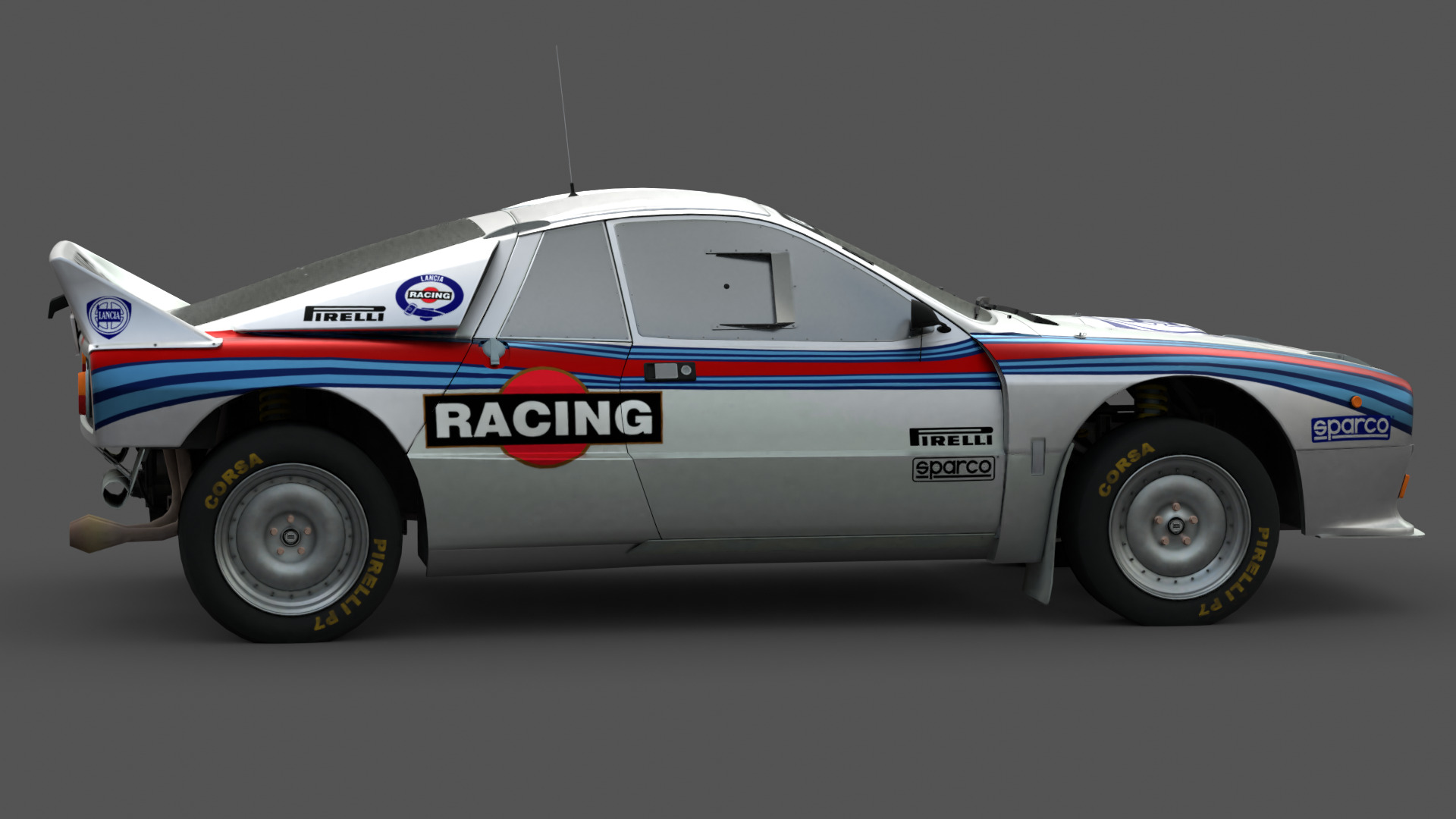 1984 Lancia 037 Rally 3D Model High-Quality Detailed Design Low-poly 3D model_4